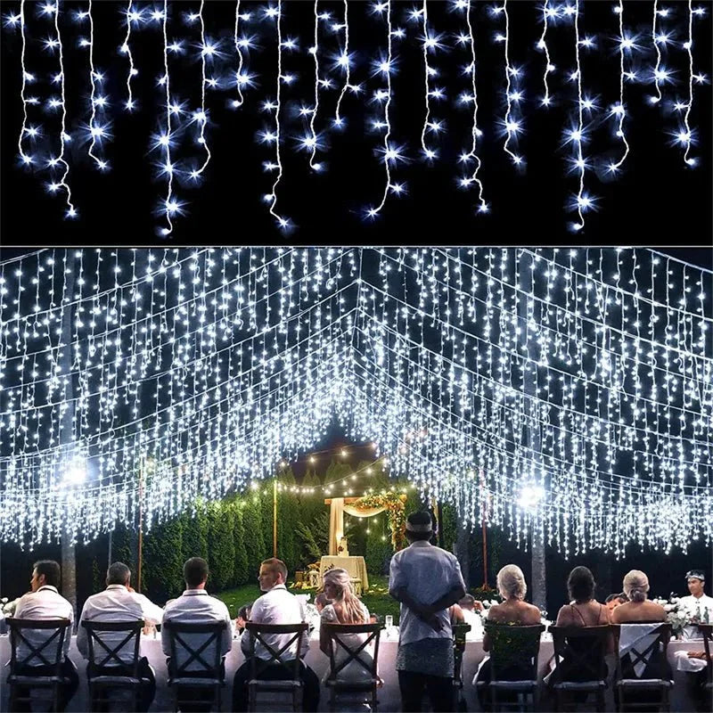 Varal de Luzes de Natal Brilhante 5 Metros Lenogue