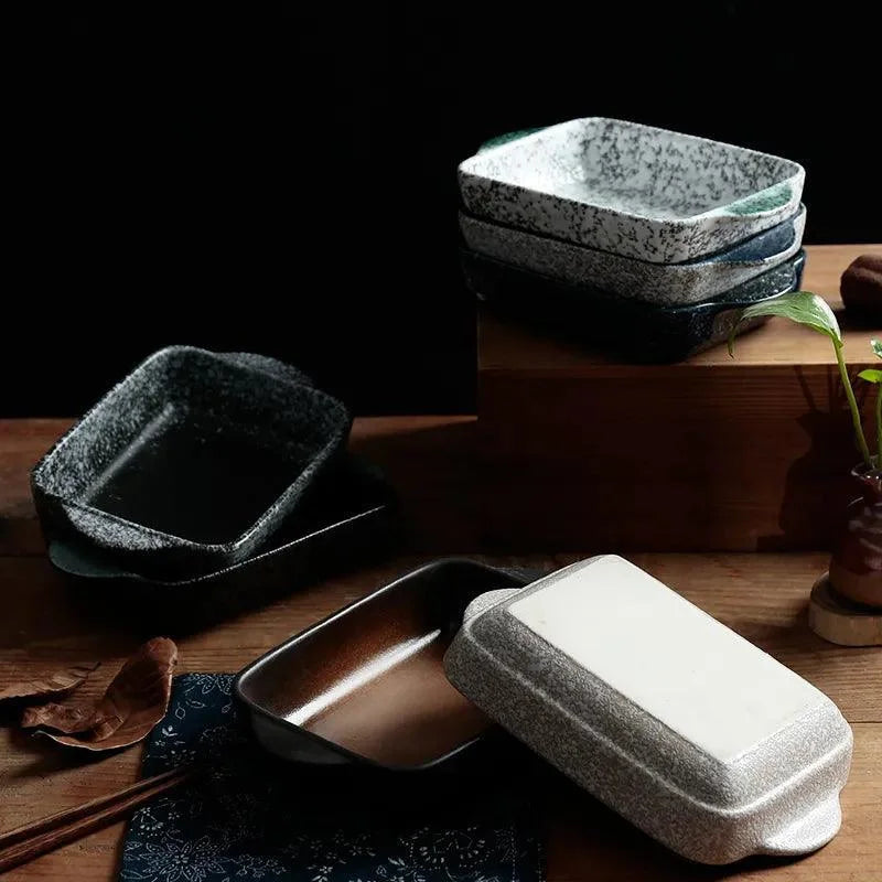 Assadeira de Cerâmica Japonesa para Forno, Mesa e Servir Lenogue