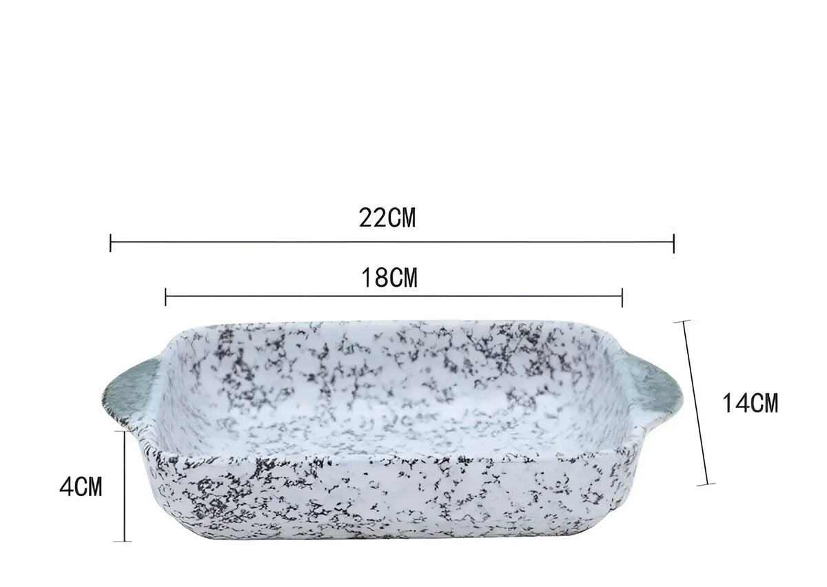 Assadeira de Cerâmica Japonesa para Forno, Mesa e Servir Lenogue Branco