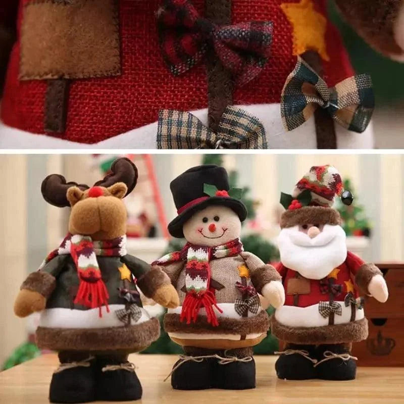 Bonecos de Natal de Pelúcia para Decoração Festiva Lenogue