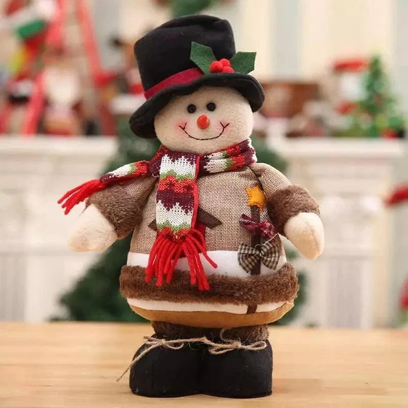Bonecos de Natal de Pelúcia para Decoração Festiva Lenogue Boneco de Neve