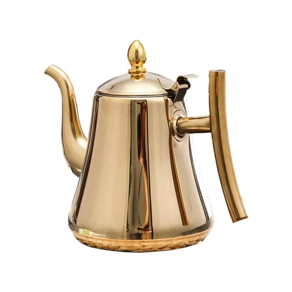 Bule de Aço Premium com Infusor Removível para Chá e Café Lenogue