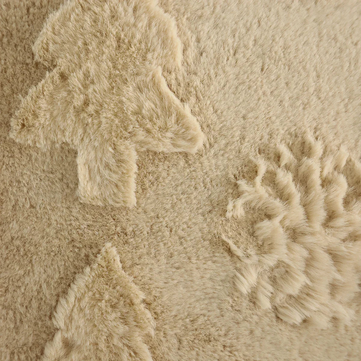 Capa de Almofada Natalina Plush Jacquard Floco de Neve Lenogue