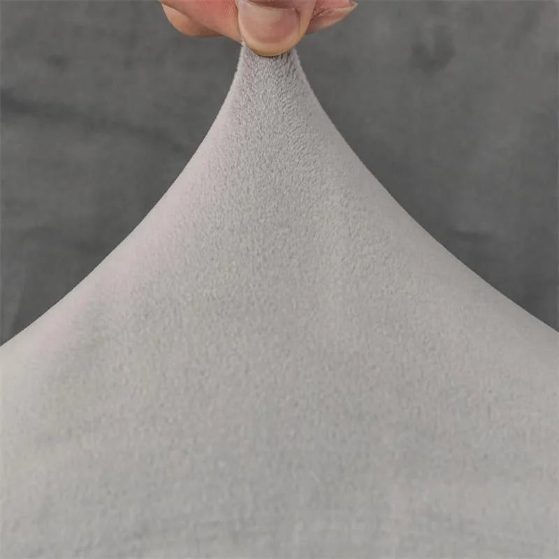 Capa de Cadeira de Jantar Suede Premium Impermeável Cinza Lenogue