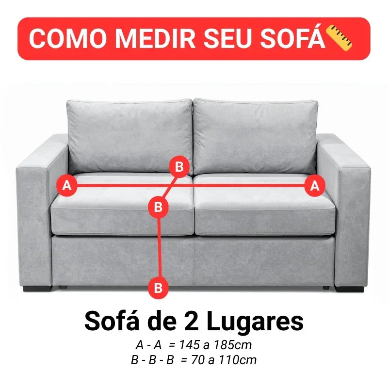 Capa de Sofá Premium à Prova de água e Anti-arranhões Bege Lenogue