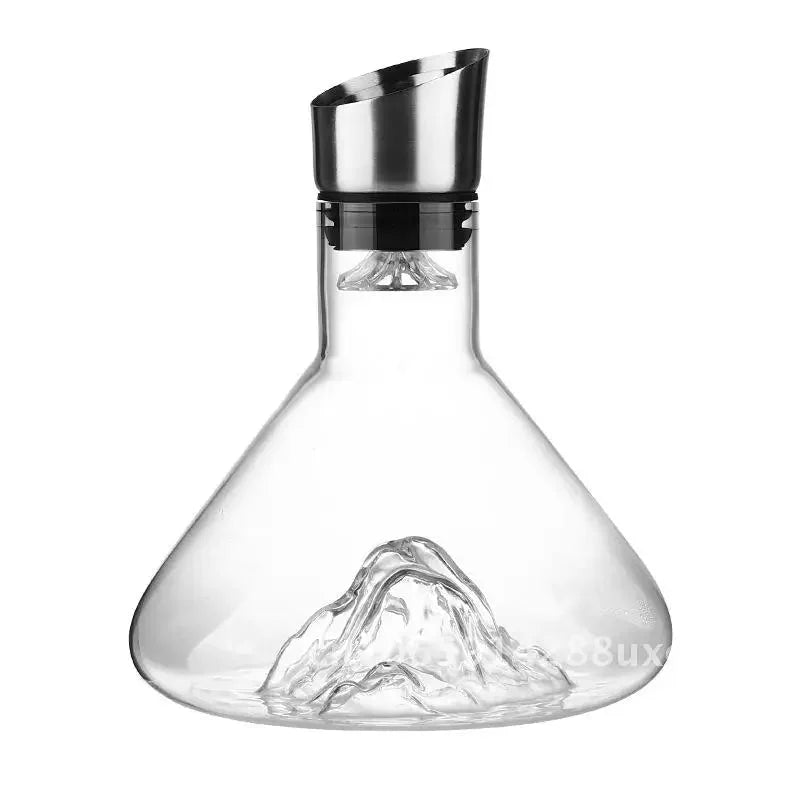 Decanter de Cristal Iceberg Feito à Mão para Bar e Bebidas Lenogue