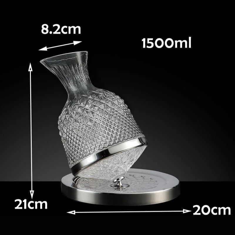Decanter de Vinho de Vidro Cristal 1500ml para Aeração Lenogue