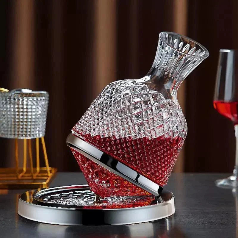 Decanter de Vinho de Vidro Cristal 1500ml para Aeração Lenogue