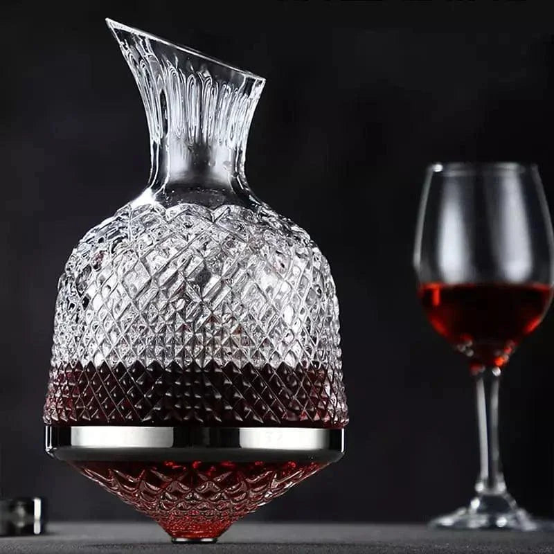 Decanter de Vinho de Vidro Cristal 1500ml para Aeração Lenogue