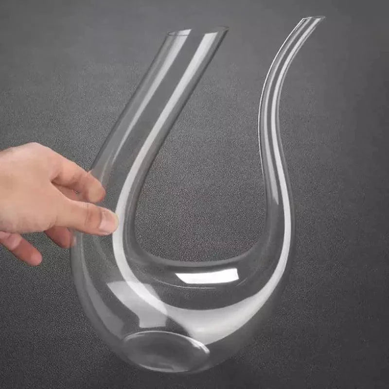 Decanter de Vinho de Vidro em Formato de Cisne 1500ml Lenogue