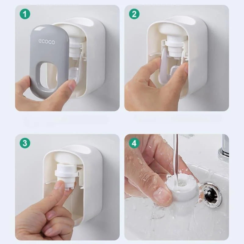 Dispenser Automático de Pasta de Dente Compacto para Banheiro Lenogue