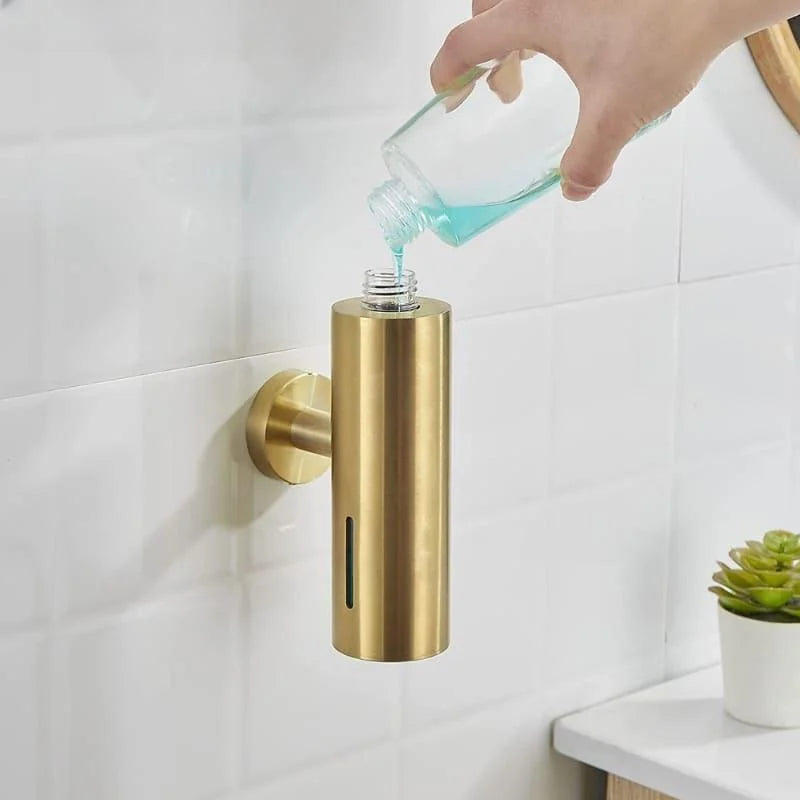 Dispenser de Sabonete Líquido em Aço Inox para Banheiro e Cozinha Lenogue