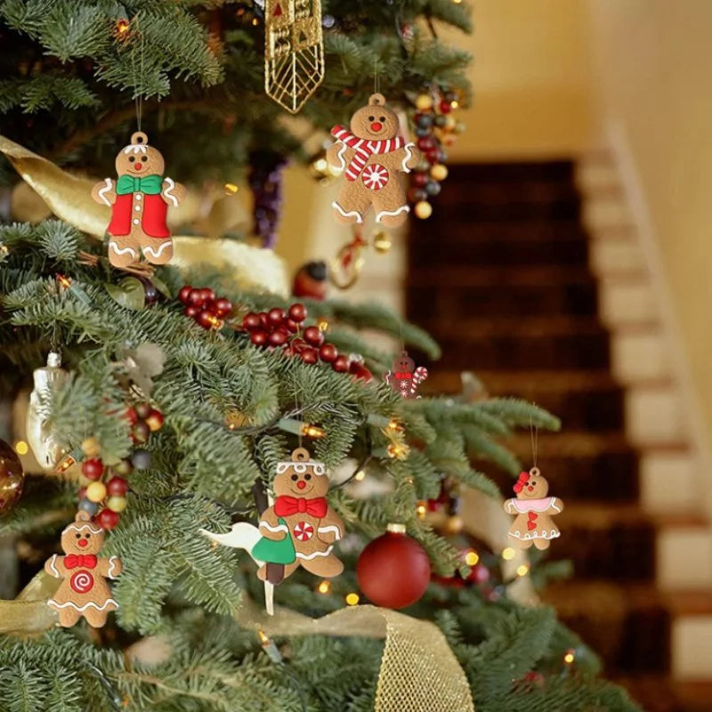 Enfeite de Natal em Formato de Biscoito com 12 Unidades Lenogue