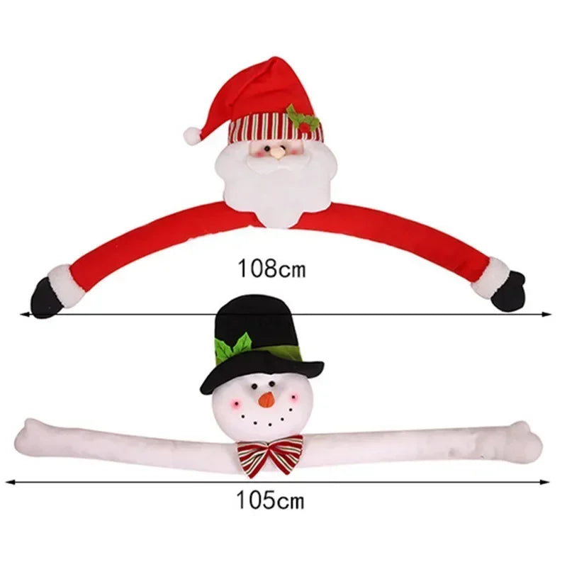 Enfeite de Natal Pelúcia Noel e Boneco de Neve para árvore Lenogue