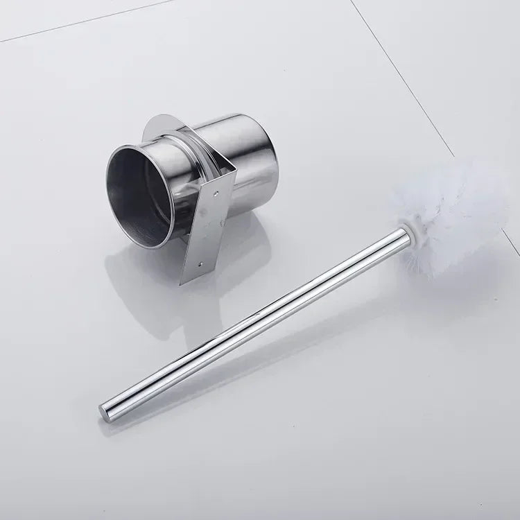 Escova Sanitária Inox com Cerdas de Nylon Fixação na Parede Lenogue