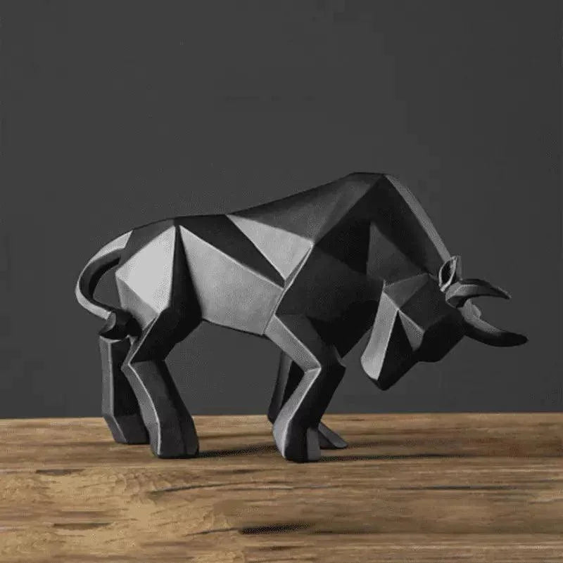 Estátua de Touro em Resina para Decoração de Mesa Lenogue
