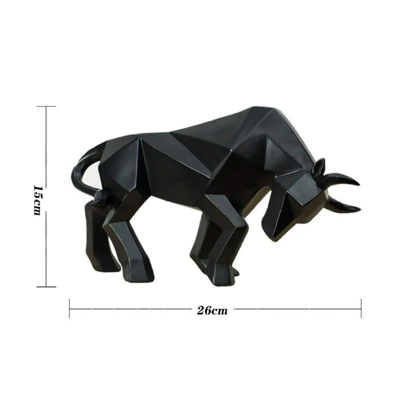 Estátua de Touro em Resina para Decoração de Mesa Lenogue