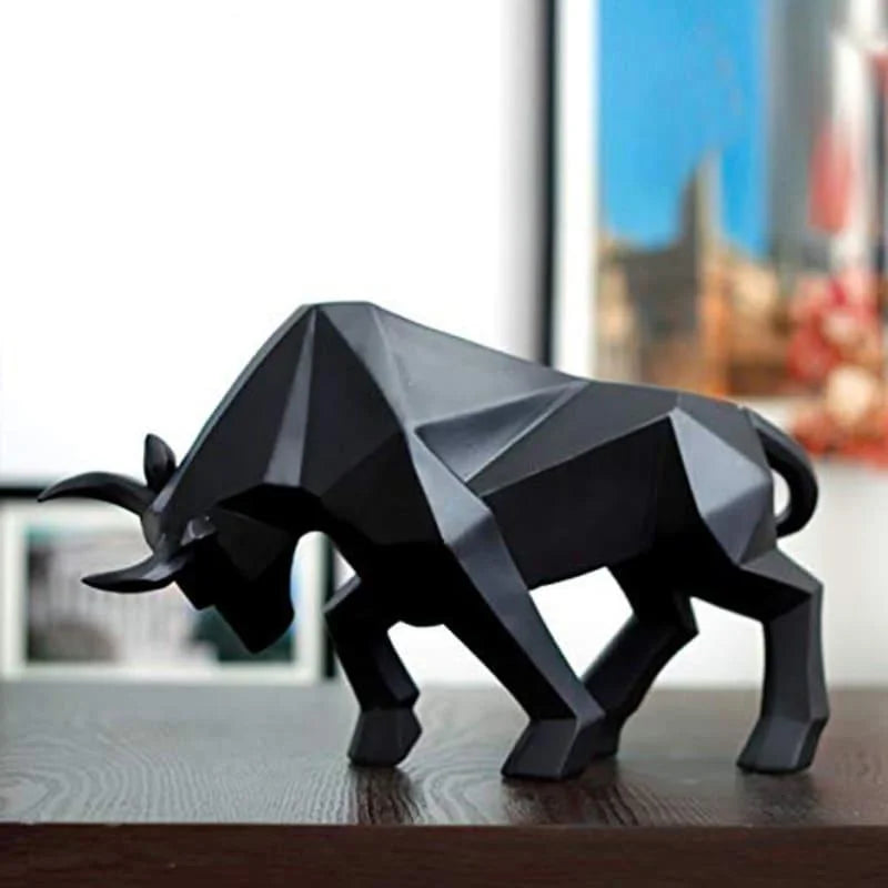 Estátua de Touro em Resina para Decoração de Mesa Lenogue