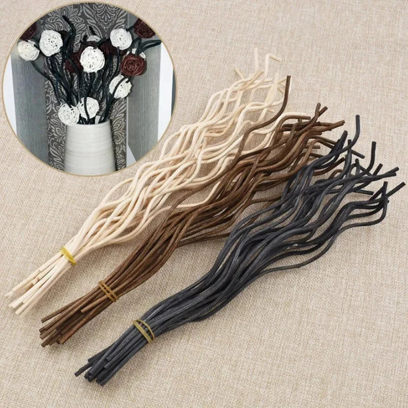 Kit 20 Varetas de Rattan Onduladas para Difusores de Aromas Lenogue