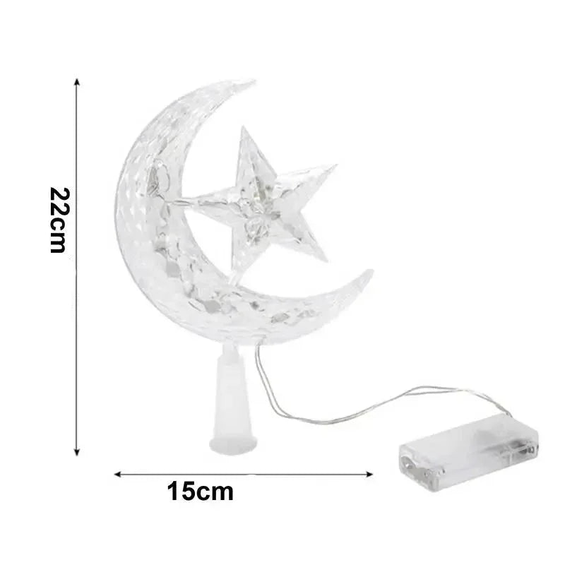 Lâmpada de Led Lua e Estrela para Topo de árvore Lenogue