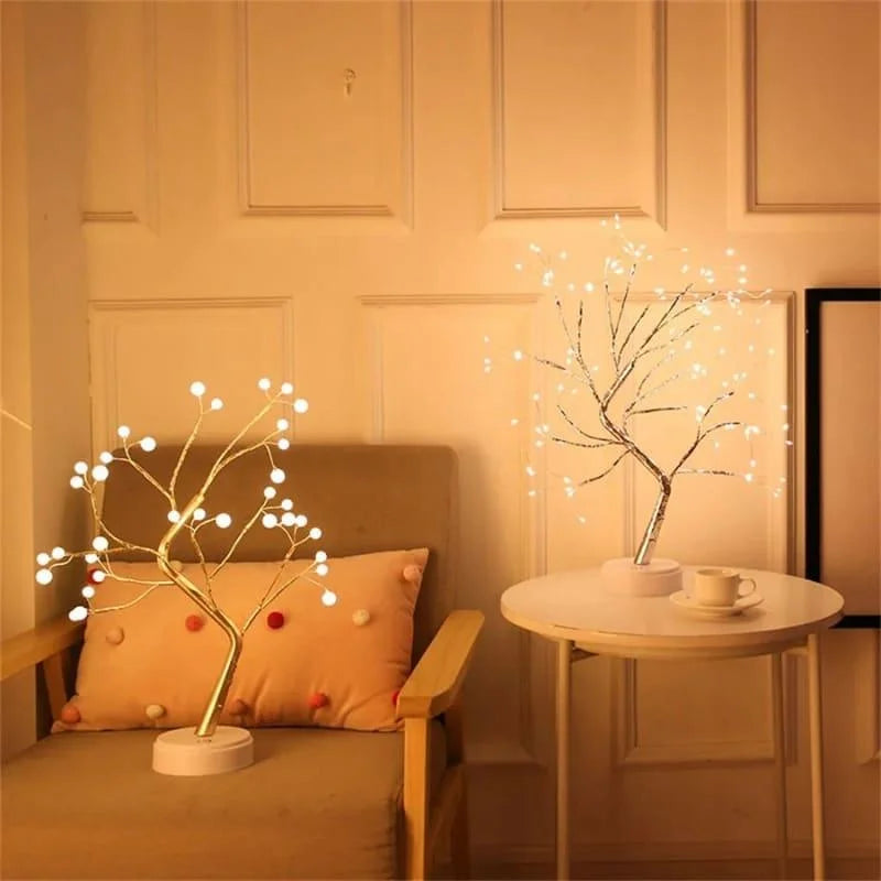 Luminária árvore de Led Decorativa para Quarto, Sala e Mesa Lenogue