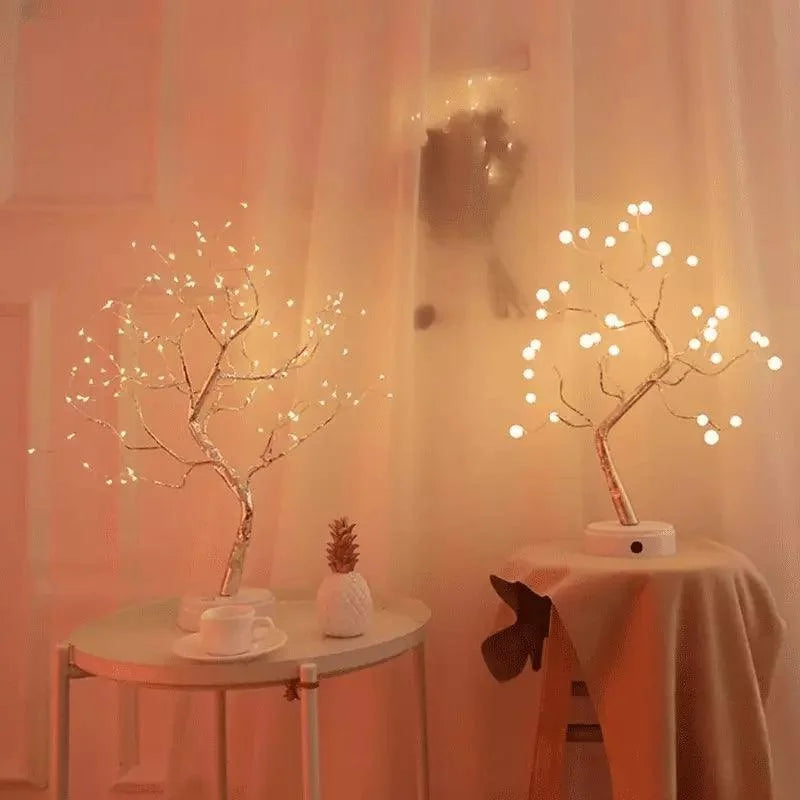 Luminária árvore de Led Decorativa para Quarto, Sala e Mesa Lenogue