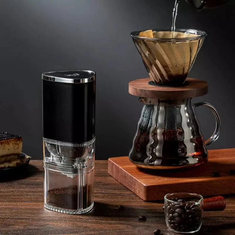 Moedor de Café e Grãos Elétrico Portátil Recarga Usb Lenogue