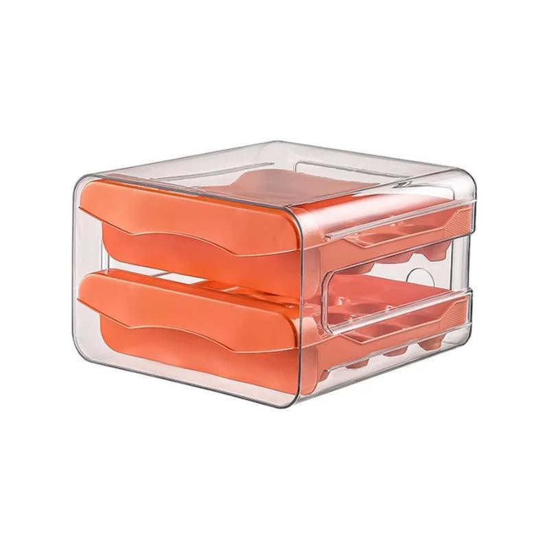 Organizador de Gavetas para Ovos Transparente para Geladeira Lenogue