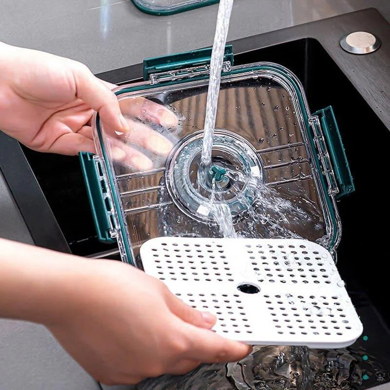 Organizador de Geladeira Transparente com Marcador de Data para Alimentos Lenogue