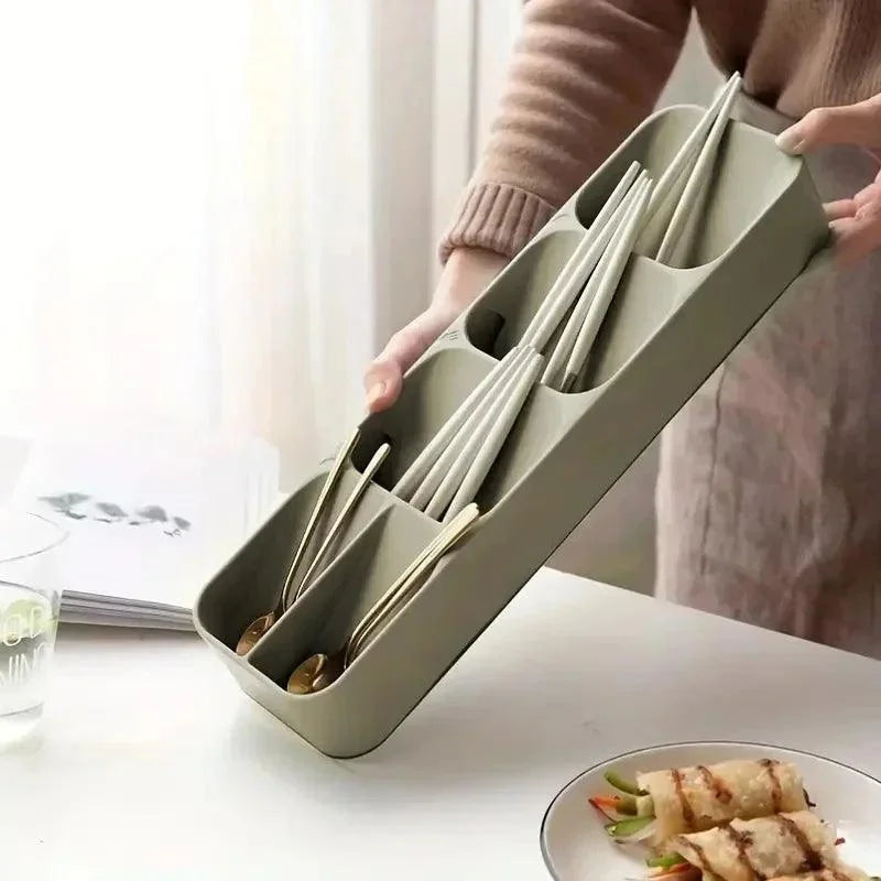 Organizador de Talheres com Compartimentos para Gaveta de Cozinha Lenogue
