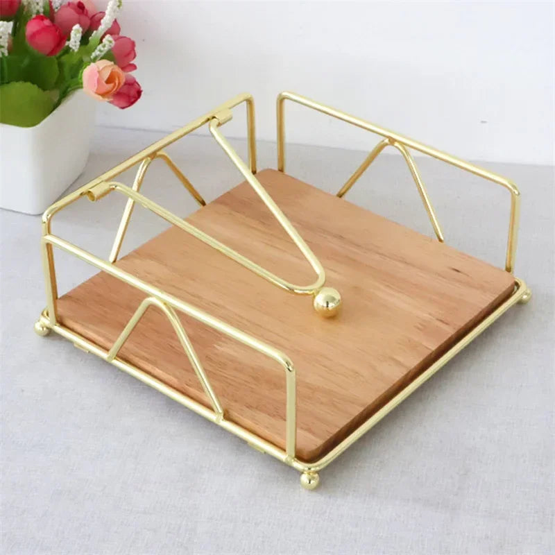 Porta Guardanapos em Metal para Mesa Cozinha Lenogue