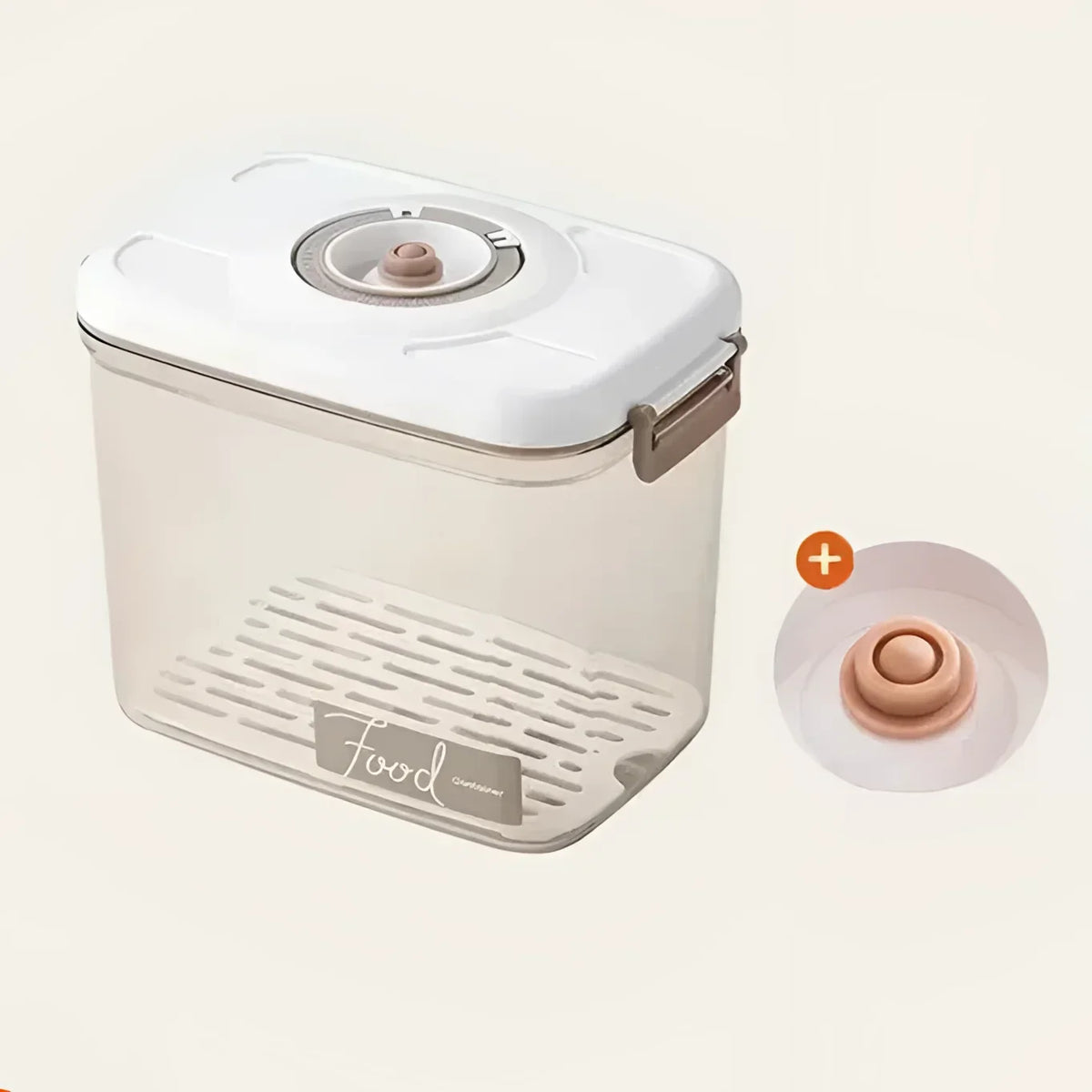 Pote Hermético com Tampa e Selador a Vácuo para Alimentos Lenogue 2700ml (sem Selador) - 1 Peça