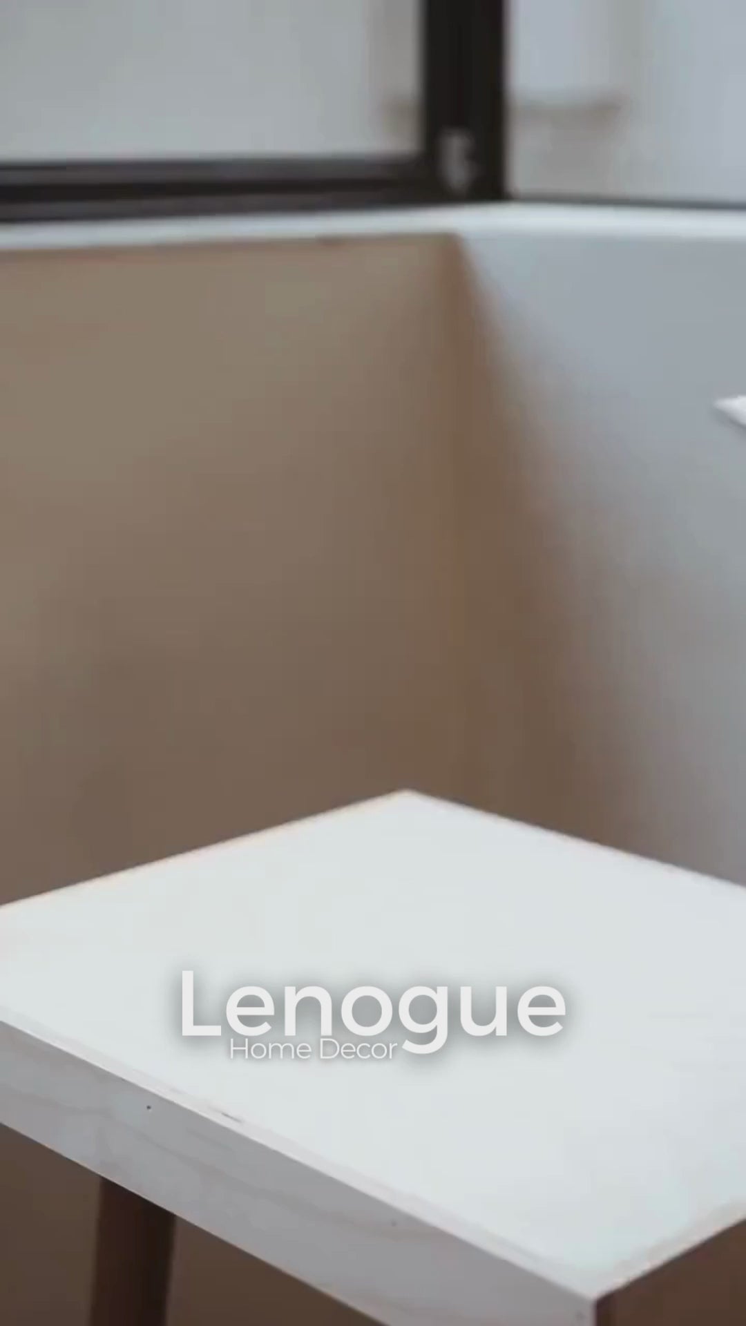 Porta Lenços de Mesa em Madeira de Nogueira Estilo Escandinavo Lenogue