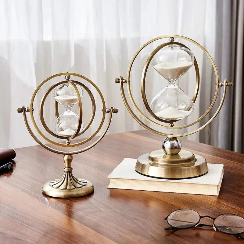 Relógio Ampulheta de Areia Estilo Nórdico para Decoração Lenogue