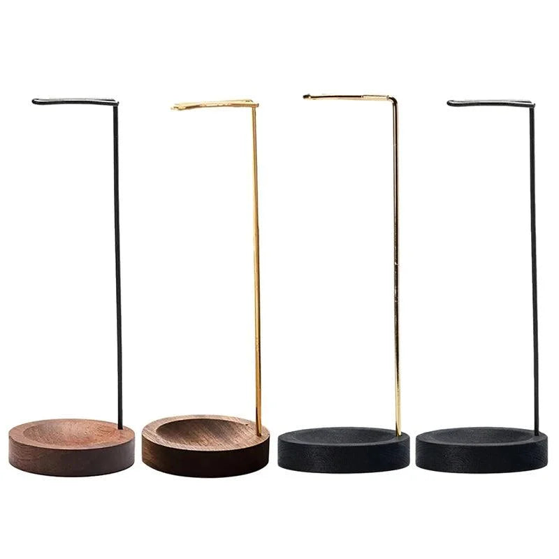 Suporte de Incenso Invertido de Madeira e Metal para Aromaterapia Lenogue