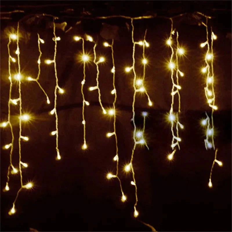 Varal de Luzes de Natal Brilhante 5 Metros Lenogue Amarelo / 220V